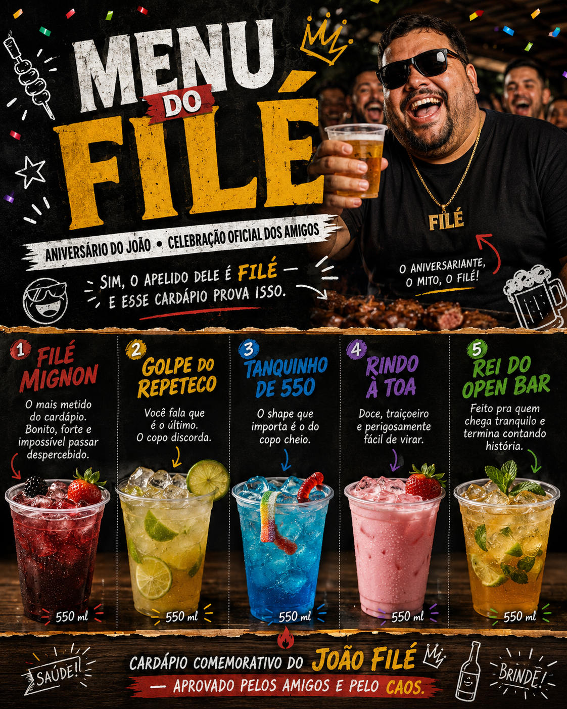 Cardápio Aniversário